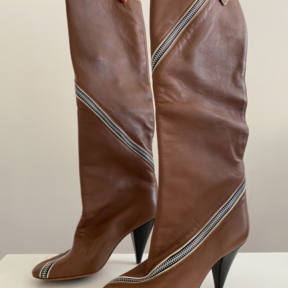 Celine knee high leather boot size 38.5
